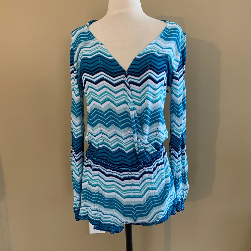 blue striped romper